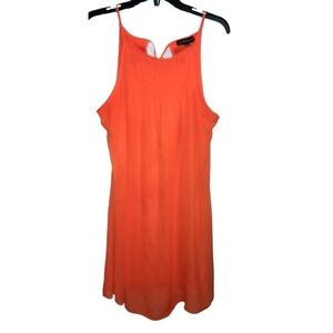 My Michelle Orange Sleeveless Dress Size Small